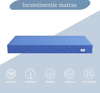 Zorgmatras Matras 90x200 - 20 CM - Incontinentie - Waterdicht - Medium Koudschuim Anti Bacterieel - CertiPUR® en Oekotex gecertificeerd - 100 % Veilig