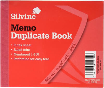 Kopieerboek Notitieblokken - Dubbelzijdig Schrijven - Zakelijk Gebruik - Geperforeerde Vellen - 105x125mm - Rood