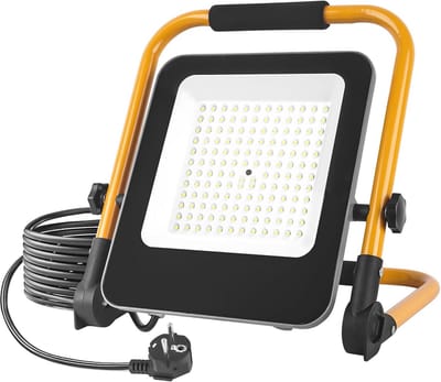 LED bouwspot 50W - Superheldere Draagbare Werklamp met 2M Kabel voor Werkplaats en Bouwplaatsen