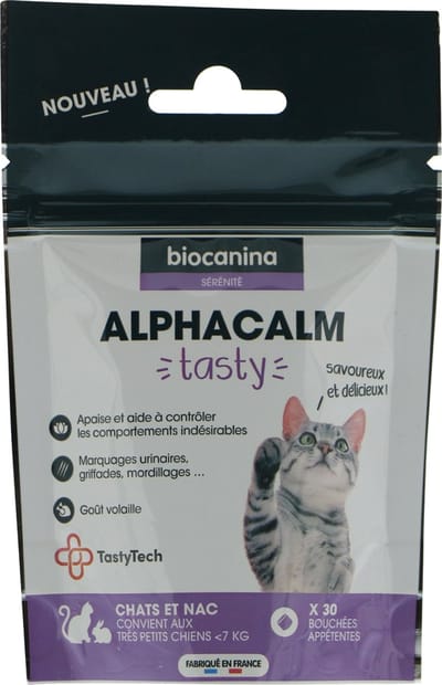 Biocanina Alphacalm Smakelijke Katten - NAC - Zeer Kleine Honden 30 Hapklare Hapjes