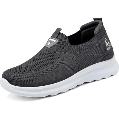 Lente Comfortabele Zachte Zool Nieuwe Reisschoenen voor Middelbare Leeftijd en Ouderen Sport Schoenen voor Koppels Oude Mensen 41 black