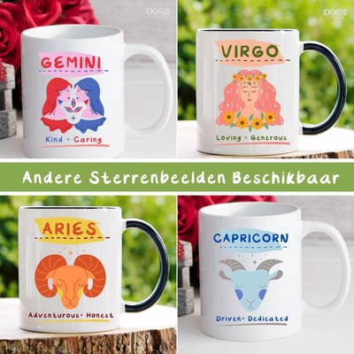 Vissen Mok | Sterrenbeelden | Mok met tekst | Grappige mok | Verjaardag cadeau | Cadeau voor man | Cadeau voor vrouw | Cadeau voor haar | Cadeau voor hem | Grappige cadeau | Thee glazen | Valentijn cadeautjes | Koffiekopjes