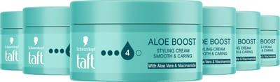 Taft - Aloe Boost Styling Cream - Haarstyling - Haarcrème - Aloe Vera - Alle Haartypes - Voordeelverpakking - 6 x 100ml