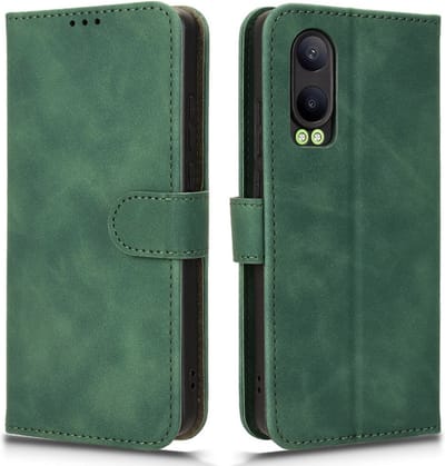 Coverup Hoesje - Geschikt voor OnePlus Nord CE4 Lite 5G Hoesje - Coverup Book Case - Groen
