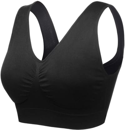 Set van 1/2/3 sportbeha, zonder beugel, katoen, push-up, naadloos, extra grote maat, 3XL, 4XL, 5XL, 6XL