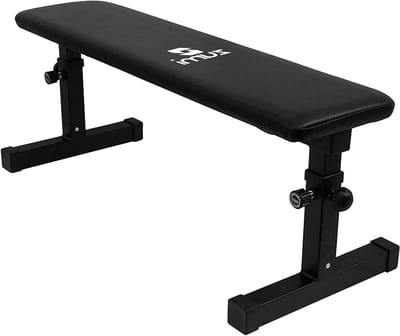 Fitness Bank - Trainingsbank Kracht - Kracht Training - 5 Hoogtestanden - 110 x 45 cm - Zwart
