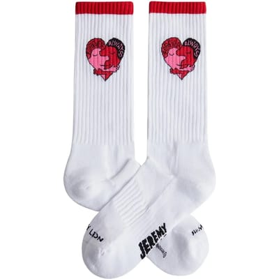 Jimmy Lion unisex sokken athletic forever always wit (Jeremy Ville)