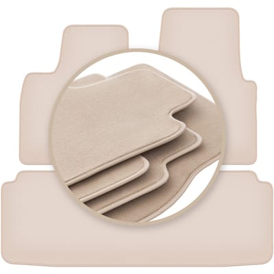 PREMIUM beige vloermatten voor: Tesla SI sedan 2012-2016