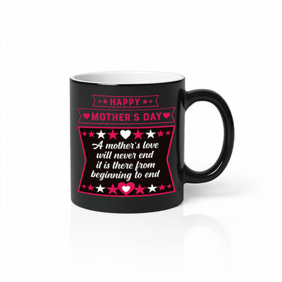 Magische Mok Moederdag - A Mother's Love Will Never End - Tovermok Kleurveranderend