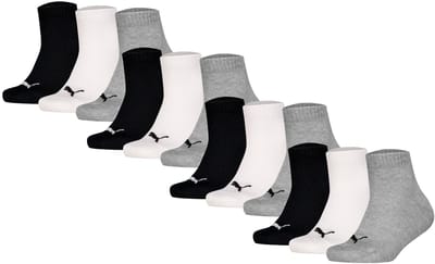 Puma Sokken Plain Quarter 12P Verpakking van 12
