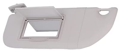 Dailygoods- Zonneklep Auto - Grijs met Make-upspiegel - Vervangende Zonneklep - Exacte Pasvorm - Glare Bewaker - Lichtgewicht Ontwerp - Zonnescherm
