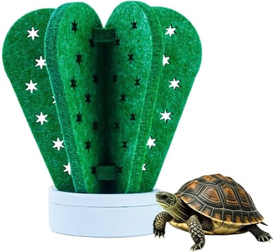 Reptielen Luchtbevochtiger - Terrarium Decoratie - Klimaat Beheersing - Stroomvrije Werking - 15 x 15 x 10 cm - Cactus Groen