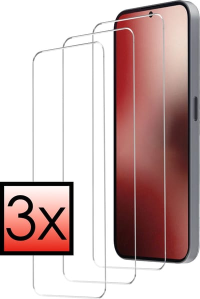 Screenprotector - 3 Stuks - Geschikt voor Nothing Phone (2a) Plus - Extra Sterk - Beschermglas - Gehard Glas - Tempered Glass - Screen Protector - Bescherm Cover