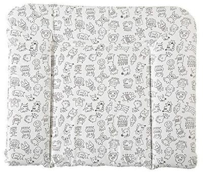 Aankleedkussen 85 x 75 cm met opstaande rand en hoofdbescherming – Wasbaar en Veilig voor Baby's