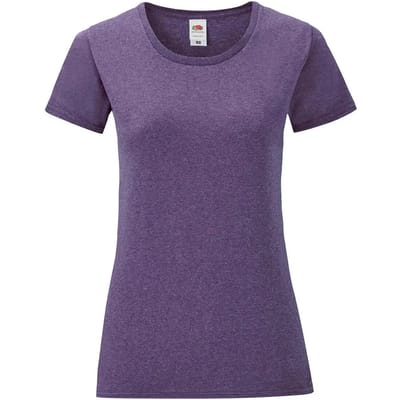 Dames-T-shirt Fruit of the Loom Iconic 150