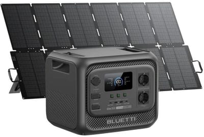 BLUETTI Elite 300 3014,4Wh LFP draagbare accu met 2400W AC-uitgangen (4800W piekvermogen)- Draagbare stroomgenerator met 500W Sora 500 Zonnepaneel (apart verzonden) - voor noodstroomvoorziening thuis.