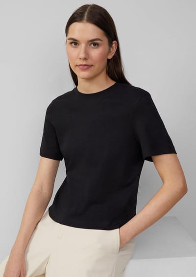 Regular fit t-shirt van puur katoen