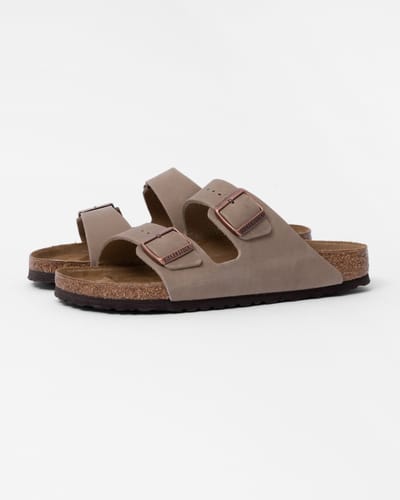 Arizona Arizona Geoliede Nubuck Leren Sandalen in Saliegroen