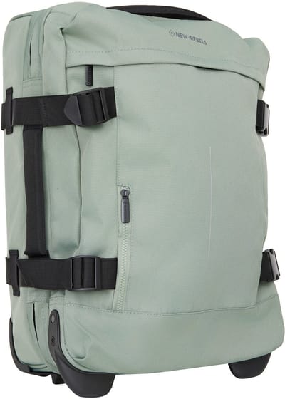 Gassaway Trolley 35L Stevige Lichtgewicht reiskoffer met Dubbele Wielen Salie Groen