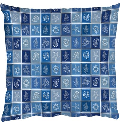 Sierkussens - Kussentjes Woonkamer - 50x50 cm - Zee - Kust - Zomer - Blauw