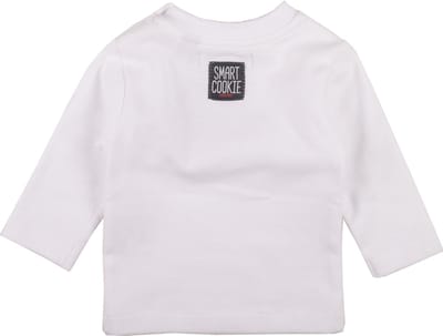 Zero2three - T-shirt lange mouwen - Wit - Smart cookie - maat 68