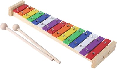 Klokkenspel 15 Nota - Regenboog Xylofoon - Muziek Leren - Aluminium Plaat - One Size - Regenboog