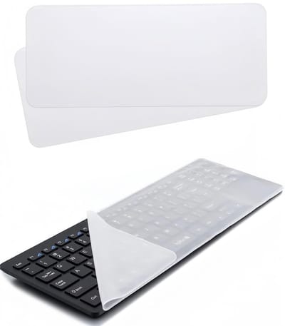 Dailygoods- Toetsenbordbescherming - Siliconen Hoes - Waterdichte/ Stofdichte Afdekking - 3 Stuks - Hoogwaardig/ Duurzaam Materiaal - Perfecte Pasvorm - Toetsenbordhoes