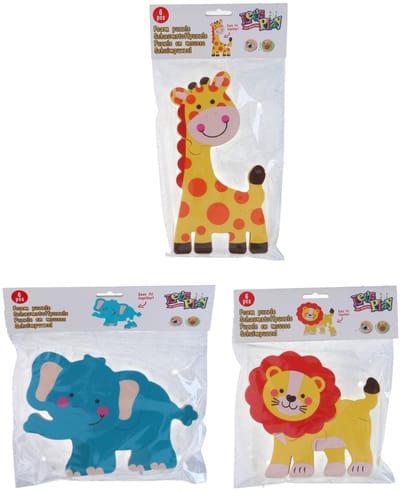 Foam puzzle wild animal 6pc 3a