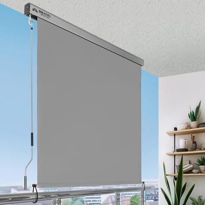 Zijluifel - Uitrekbaar Windscherm - 180 x 250 cm - Zijrolgordijn voor Buiten - Privacybescherming - Waterdicht Zonnescherm - Verticaal Scherm voor Terras, Balkon & Tuin - Antraciet - Zonwering - Windvrij - 180x250 cm - UV-bestendig