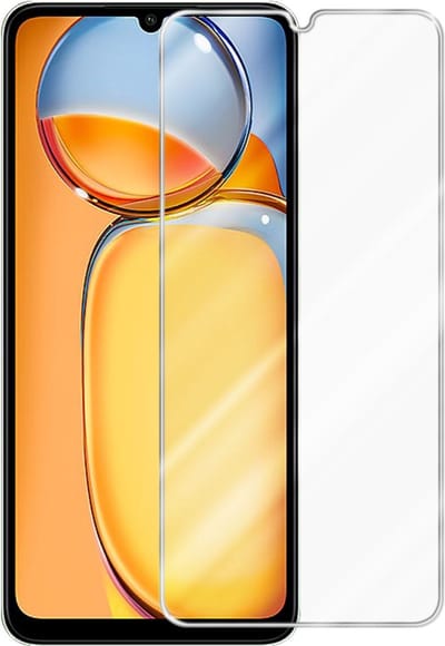 Cadorabo Screenprotector geschikt voor Xiaomi Redmi 13C - Pantser film Beschermende film in KRISTALHELDER Geharde (Tempered) display beschermglas in 9H hardheid met 3D Touch