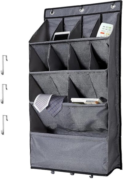 Dailygoods- Schoenenorganizer Boven De Deur - Hangende Schoenenopslag - Opbergruimte Met 20 Vakken - Duurzaam - 43,2 x 16,5 x 90,2 cm - Perfect Voor Accessoires - Schoenenrek
