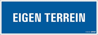 Pickup bord 33x12 cm - Eigen terrein