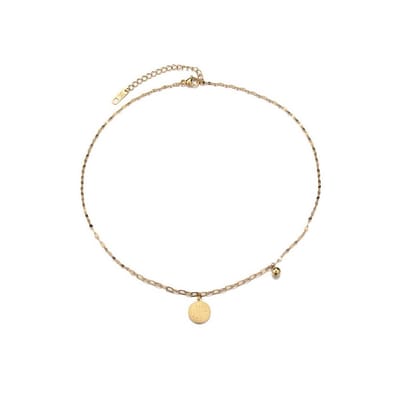 Jobo By JET - Dames ketting met hanger - Valentijn - Valentijns cadeau voor haar - Valentijn cadeau voor vriendin - Hanger met LOVE - Goudkleurig - Stainless steel