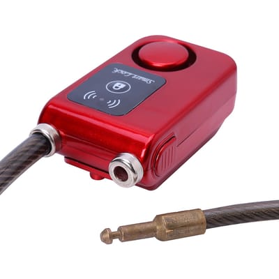 APP-bediening Bluetooth Smart Lock Anti-diefstal Alarm Kettingslot met 105dB Alarm (Rood) rood