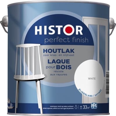 Histor Perfect Finish Houtlak Zijdeglans - 1.25L - RAL 7016 | Antracietgrijs