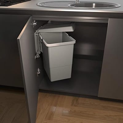 Automatische Vuilnisemmer voor Deuren - 15 Liter - Donkergrijs - Ideaal voor Keukens