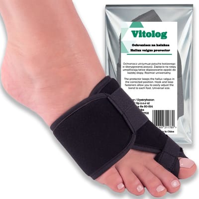 Vitolog - Ortopedisch Correctieapparaat - Hallux Valgus - Links - Zwart - Unisex