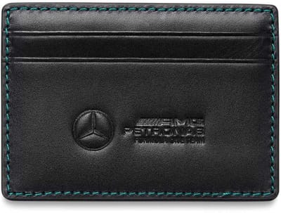 Mercedes AMG F1 - Kaarthouder - Portemonnee Heren - Leer - Zwart - Kaarthouder Pasjes