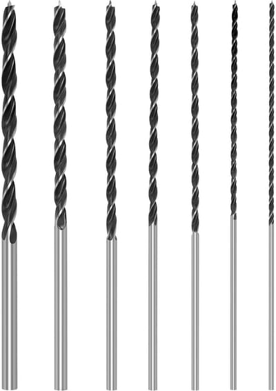 NTH products - Houtboor Set - 7-delig - Hoge kwaliteit - 4-12 mm x 300 mm - Voor hardhout en multiplex - Geschikt voor stenen - Inclusief lange spiralen