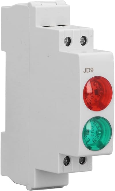 Cosensi - Dailygoody - Indicatielicht - DIN-rail LED - Dubbele lichtfunctie - Rood Groen - Geschikt voor distributiedozen - Ideaal voor CNC-draaibanken