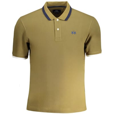 La Martina Verde Katoenen Heren Polo Shirt