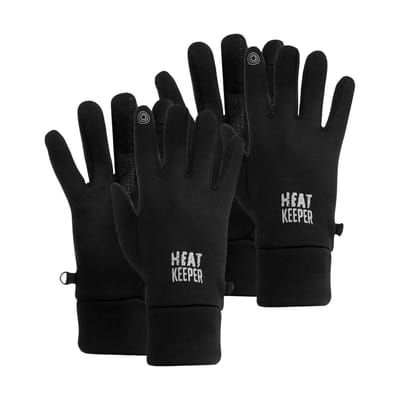 Heatkeeper - Thermo sporthandschoenen unisex - S/M - Zwart - 2-Paar - Sporthandschoenen heren