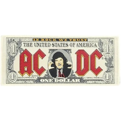 AC/DC Patch - One Dollar - voor Geen - meerkleurig