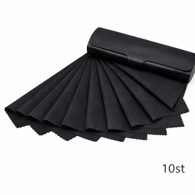10 zwarte microvezeldoekjes / brillendoekjes / microvezeldoekjes van hoge kwaliteit / zonnebrildoekje / cadeau / doekjes / Aland optiek / zwarte doekje 10 st / zonnebrillen accessoires / brilreiniging / luiers / brillendoekjes brillendoekjes / bril