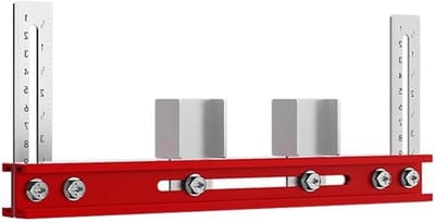Positioneringsliniaal - Hulpgereedschap - Precisie Meten - Dubbele Schaal - 300mm - Aluminium