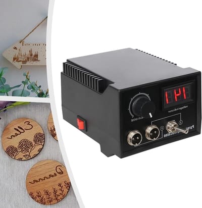 Houtbrandset - Pyrografie Machine - DIY Kunstprojecten - Instelbare Temperatuur - 60W Vermogen - Zwart