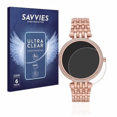 Savvies - Screenprotector voor Michael Kors Access Darci Gen 5E - Folie Beschermfolie transparant 6 Stuks