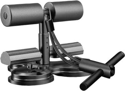 Zitstang met steun - Krachttrainer thuis - Buikspieren trainen - Drie zuignappen stabiliteit - 959 gram