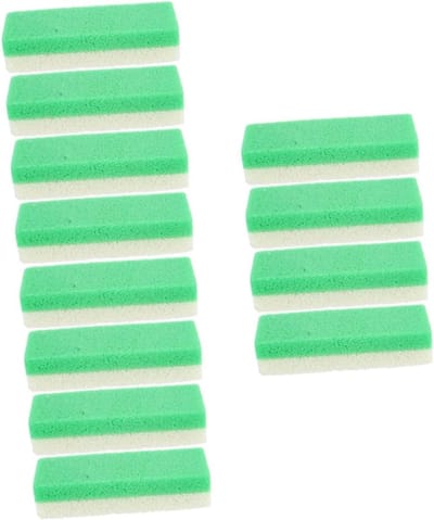 Voetpuimsteen 12 Stuks - Huid Borstel - Voeten Verzorgen - Natuurlijk Huid Scrubben - 12 Stuks - Groen