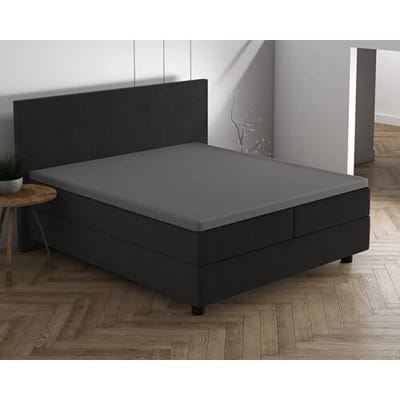 Dreamhouse Hoeslaken Topper Dubbel Jersey Grijs - 80/90 x 200/200 cm + 20 cm hoekhoogte